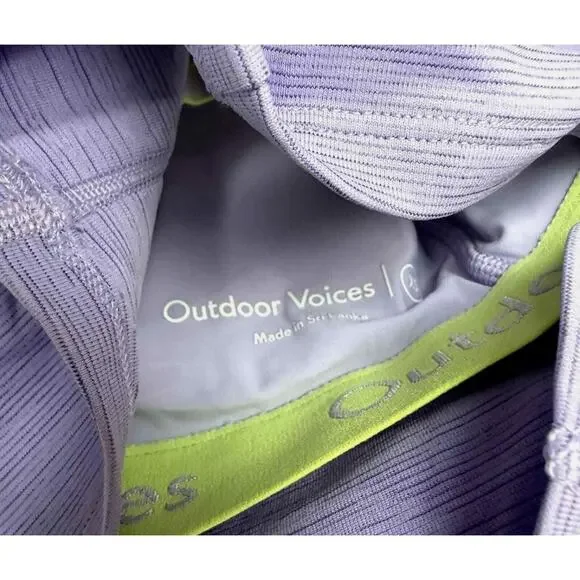 Outdoor Voices Tech Sweat Criss Cross Wisteria Purple Size XS Adjustable - Picture 3 of 7